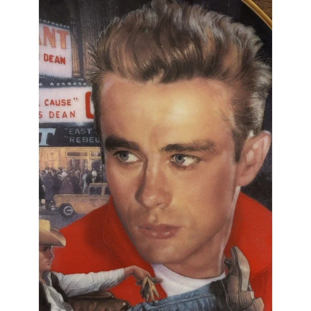 VTG James Dean Hamilton Collection Collector Plate Thomas Blackshear 1991 #0017A